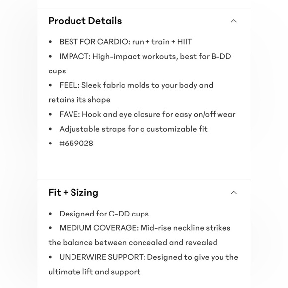 NWT-Athleta Black Glory Bra, Size 38D
I - Picture 5 of 8